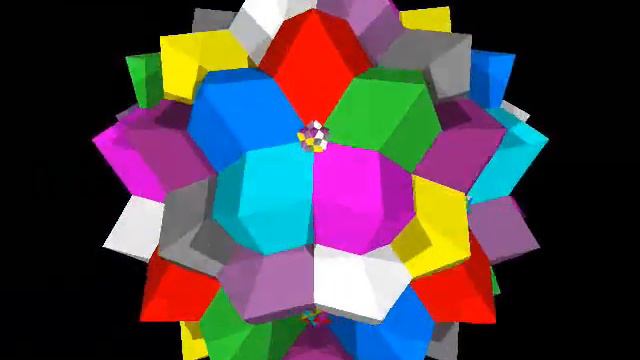 Rotation of compound of 10 octahedrons смотреть онлайн