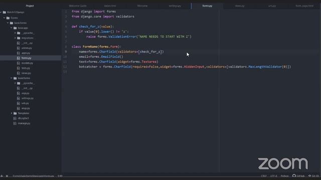 class (12 pm batch) python Django form Validation смотреть онлайн