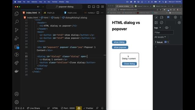 Revealing the Differences between HTML Dialogs and the Popover API смотреть онлайн