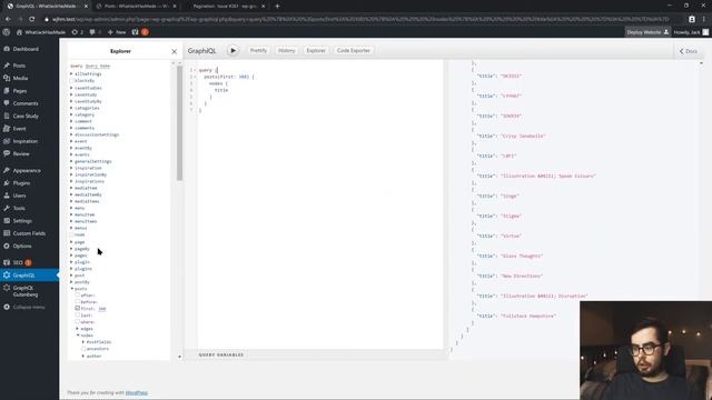 Gatsby & Wordpress - 5.3. - Increasing WPGraphQL Query Limit смотреть онлайн