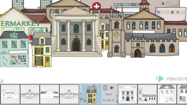 Панель Time line в программе Sparkol Рисованное Видео смотреть онлайн