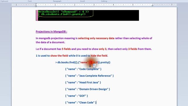HOW TO USE PROJECTION IN MONGODB DEMO смотреть онлайн