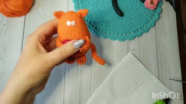 Котик крючком ко дню Святого Валентина. Часть 3 Сборка и оформление смотреть онлайн