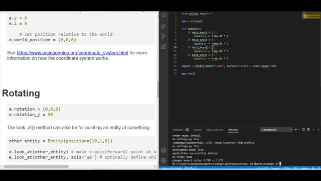 CodyBScripts | Python | Ursina Engine Vid 2 смотреть онлайн