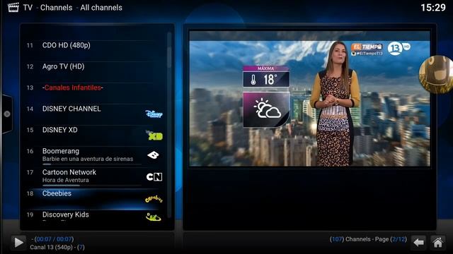 Agregar lista m3u en Kodi para android. смотреть онлайн