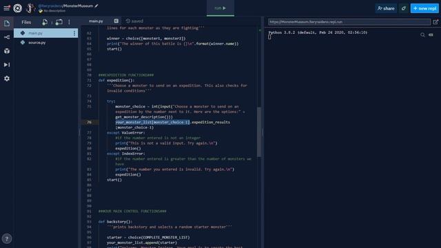 Python Project #8: Monster Museum смотреть онлайн