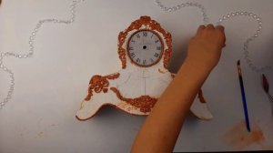 Каминные часы своими руками из картона DIY