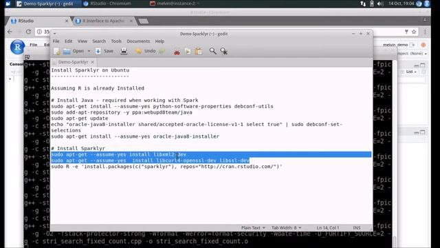 Install Sparklyr on Ubuntu смотреть онлайн