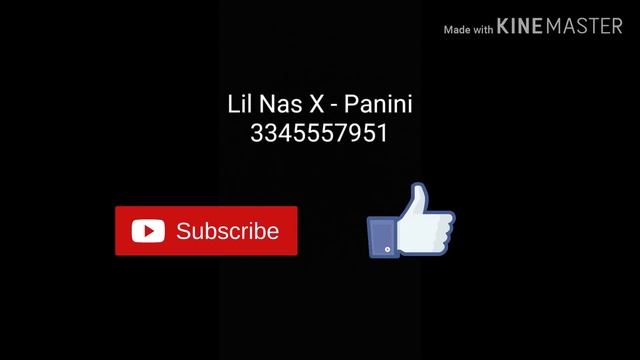 Lil Nas X - Panini (Roblox id/ Code смотреть онлайн