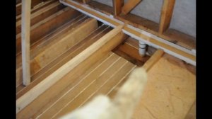 Монтаж пола в бане на сваях