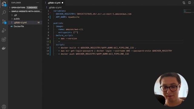Gitlab CI: Build & push Docker image to AWS ECR (Elastic Container Registry) смотреть онлайн