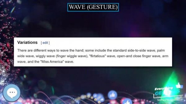 Wave gesture ✌️ EVERYTHING GESTURES 👍