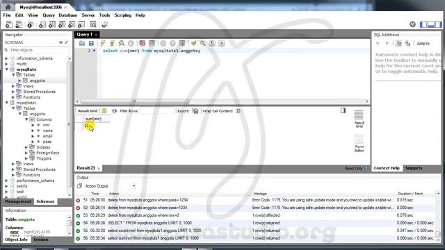 MySQL Workbench, 12, Select Sum Count Min Max Avg Data Pada Table, Database Untuk Visual Basic Expr смотреть онлайн
