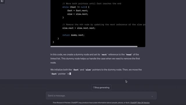 ChatGPT cracks Leetcode #19 full version #chatgpt #java #leetcode #ai #google #education #software. смотреть онлайн