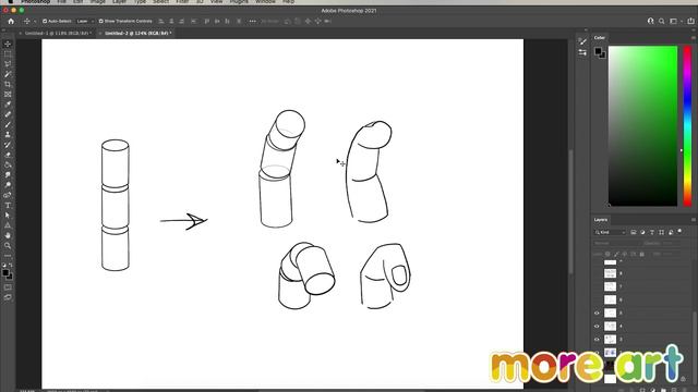 Как рисовать кисти рук? / Курс «Рисование в Photoshop для начинающих» от more-art.ru смотреть онлайн