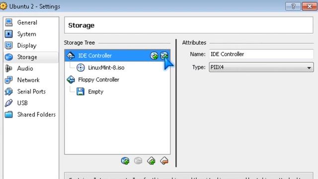 Mount CD image ISO file + Virtual hard drive in virtual box virtualization software смотреть онлайн