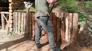 Лесное жилище - землянка, готова принимать гостей | бушкрафт | bushcraft.