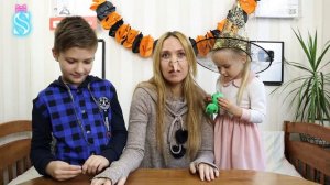 Хэллоуин ЧЕЛЛЕНДЖ 🎃 Что в коробке? Тима и Эмма собираются на Halloween вечеринку 🎉