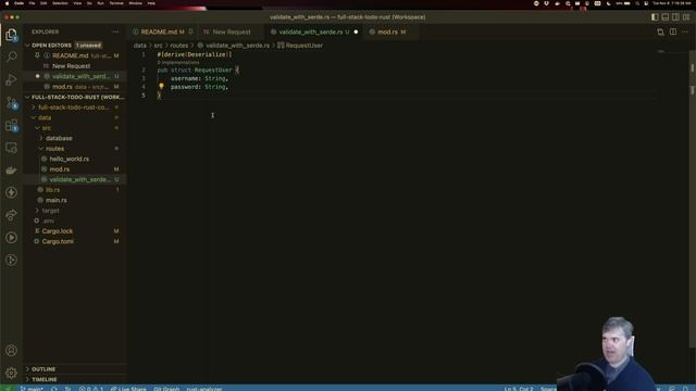 Validating with Serde - Introduction to Axum 0.5 смотреть онлайн