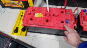 Аккумулятор 190  А/ч. Заряд  4 новых АКБ.