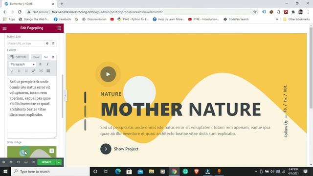How to build WordPress website with hello theme and elementor #banner смотреть онлайн
