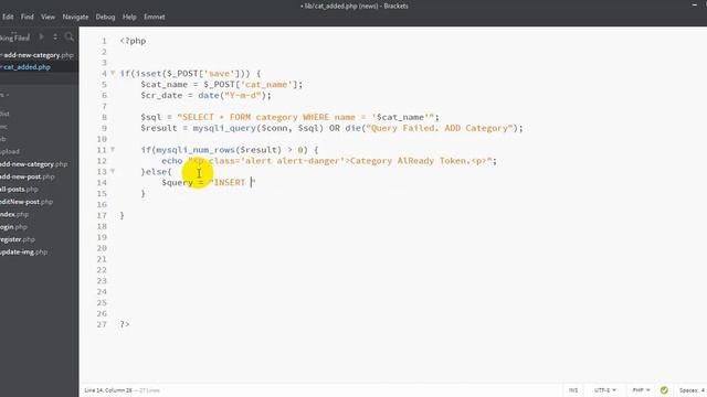CMS Project In PHP & MYSQL | | Part 3 | | ADD & Display Category | | Khalid Coding смотреть онлайн