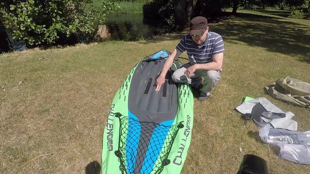 Intex K2 Challenger Inflatable Kayak | Setting Up An Inflatable Kayak | Inflating A Kayak