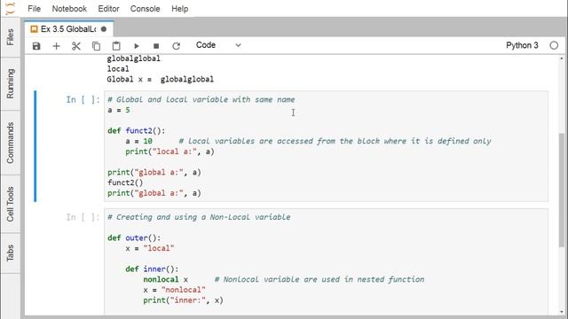 Python - Global, Local and Nonlocal Variables смотреть онлайн