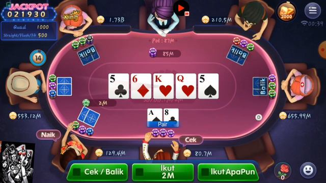♧.PAIR 7 7 TURUN KARTU'QUAD'!!!DI TEXAS HOLDEM//POKER DOMINO.♧ смотреть онлайн