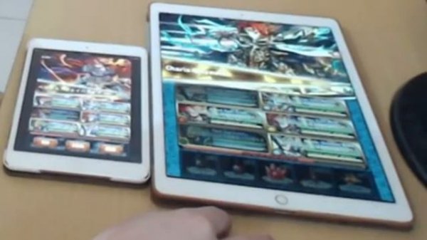 Apple iPad Pro VS iPad Mini 2 Gaming Performance Comparison (Brave Frontier Global VS Japan)
