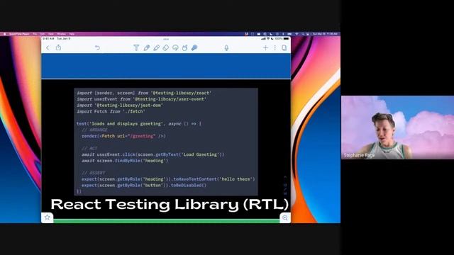 Automated Testing with React with Stephanie Page смотреть онлайн