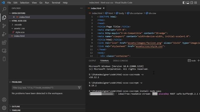 How to add SCSS link to your HTML project смотреть онлайн