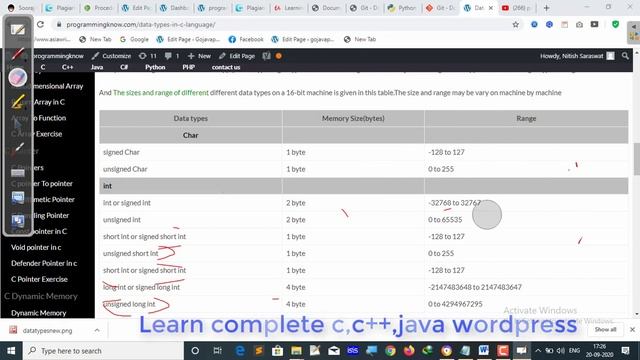 Data types in c programming in hindi part-1 | float int char double data types | c language tutoria смотреть онлайн