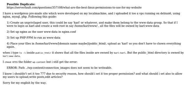 DevOps & SysAdmins: Wordpress Directory Permission to allow uploads, plugin folders, etc смотреть онлайн