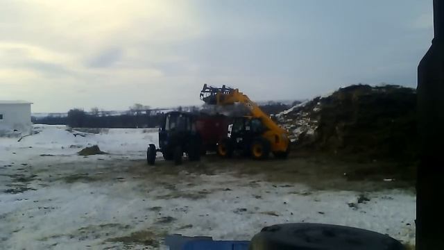 JCB 531-70 РАБОТА НА ФЕРМЕ RUSSIAN TRACTORS смотреть онлайн