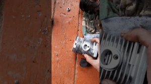 собираем поршень с кольцом штиль 180