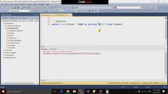 SQL Arithmetic Overflow Error Converting Numeric To Data Type Numeric смотреть онлайн