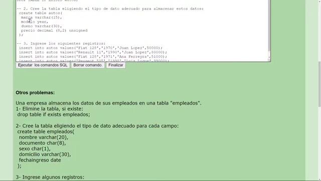 MySQL Ejercicio: 139 El Modelo de un Auto se Guarda como un Campo de Tipo YEAR en una Tabla смотреть онлайн