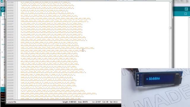 OLED дисплей на русском языке