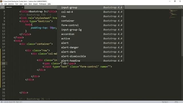 39. Input Group in Bootstrap 5 | Hindi - 2022 смотреть онлайн