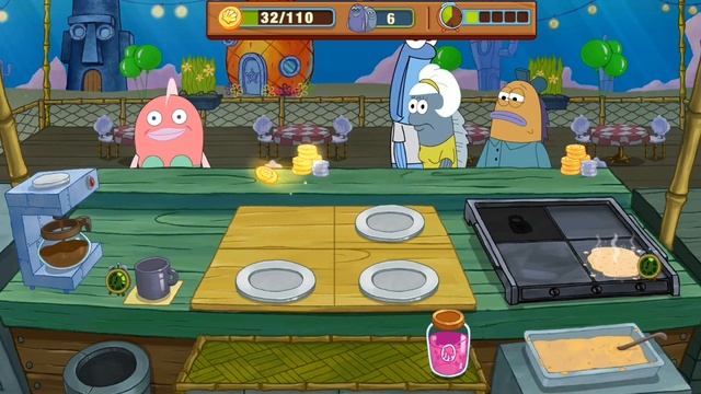 я прохожу игру "Губка боб:готовка бургеров!" смотреть онлайн