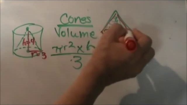 How to find the volume of a cone. смотреть онлайн