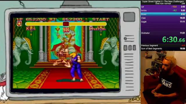 Super Street Fighter II The New Challengers Speedrun Ken - Normal 11.48 World Record смотреть онлайн