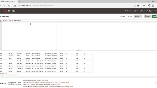 How to fetch data using Select in Oracle? смотреть онлайн
