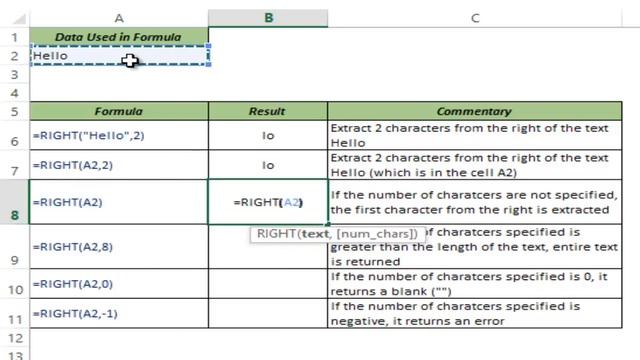 RIGHT Formula in Excel смотреть онлайн