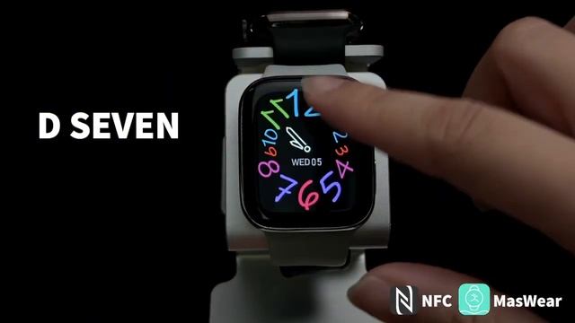 1.9 inch Big Screen Smart Watch Series 7 Watch 7 IWO Watch D Seven NFC Wireless Charging Smartwatch смотреть онлайн