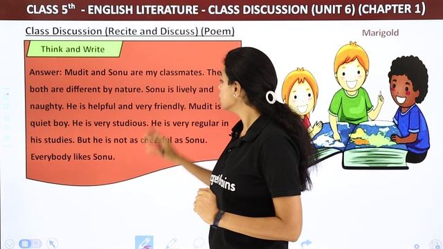 Class 5 English Unit 6 | Class Discussion Poem Explanation | Class 5 English смотреть онлайн