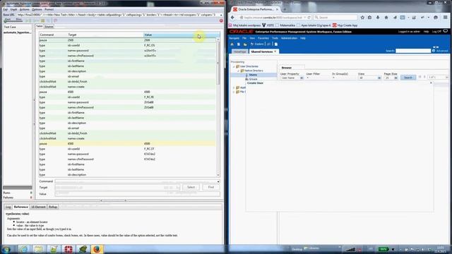 Add Users in Oracle Hyperion Planning with Selenium IDE смотреть онлайн