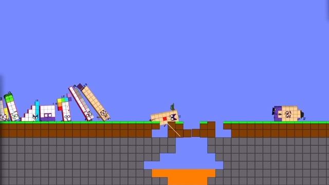 Numberblocks Minecraft part1 смотреть онлайн