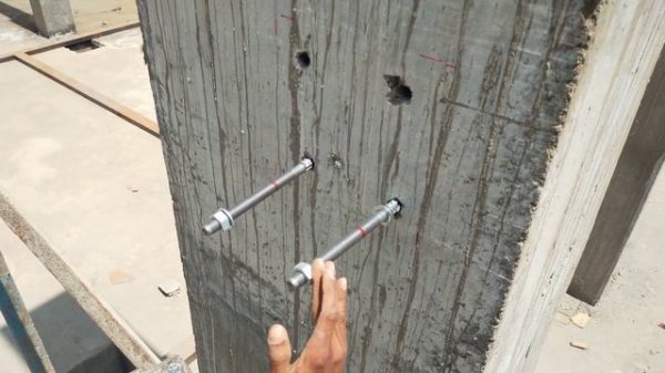 How to Install Anchor Bolt Fastener in Concrete Columns & Wall.